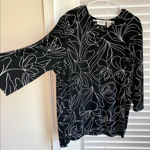 Liz Claiborne Black/White Top - 3X